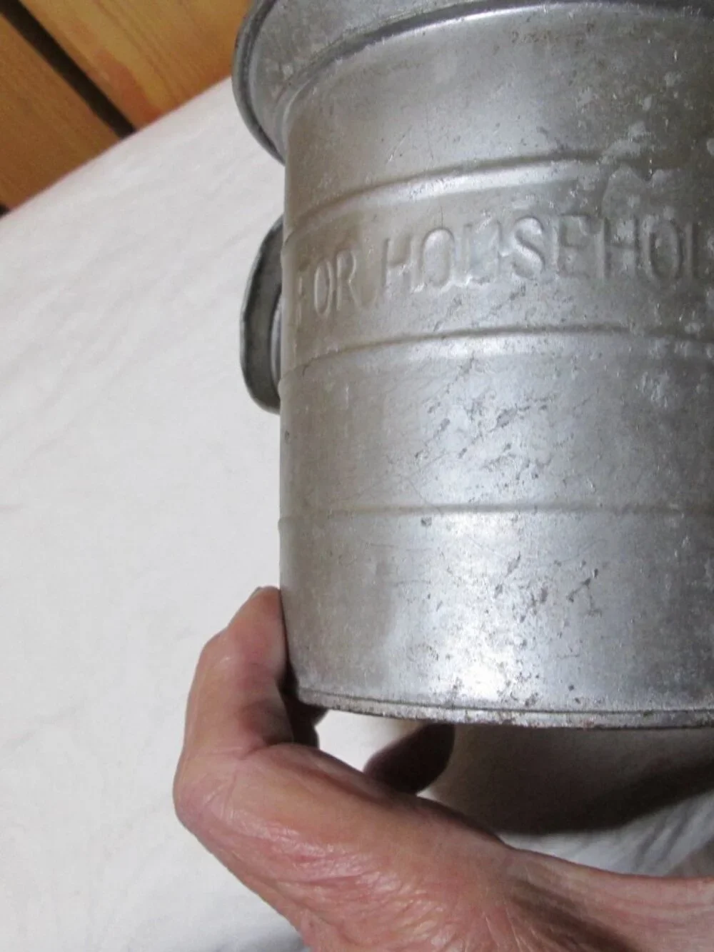 farm decor aluminum rare 1 qt wide rim measuring cup
